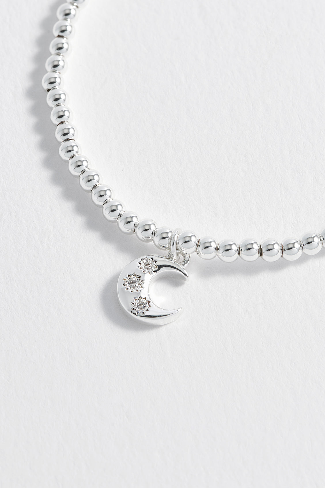 CZ Moon Bracelet for Women - Elegant Cubic Zirconia Moon Charm Bracelet - Perfect for Gifts, Parties & Everyday Wear