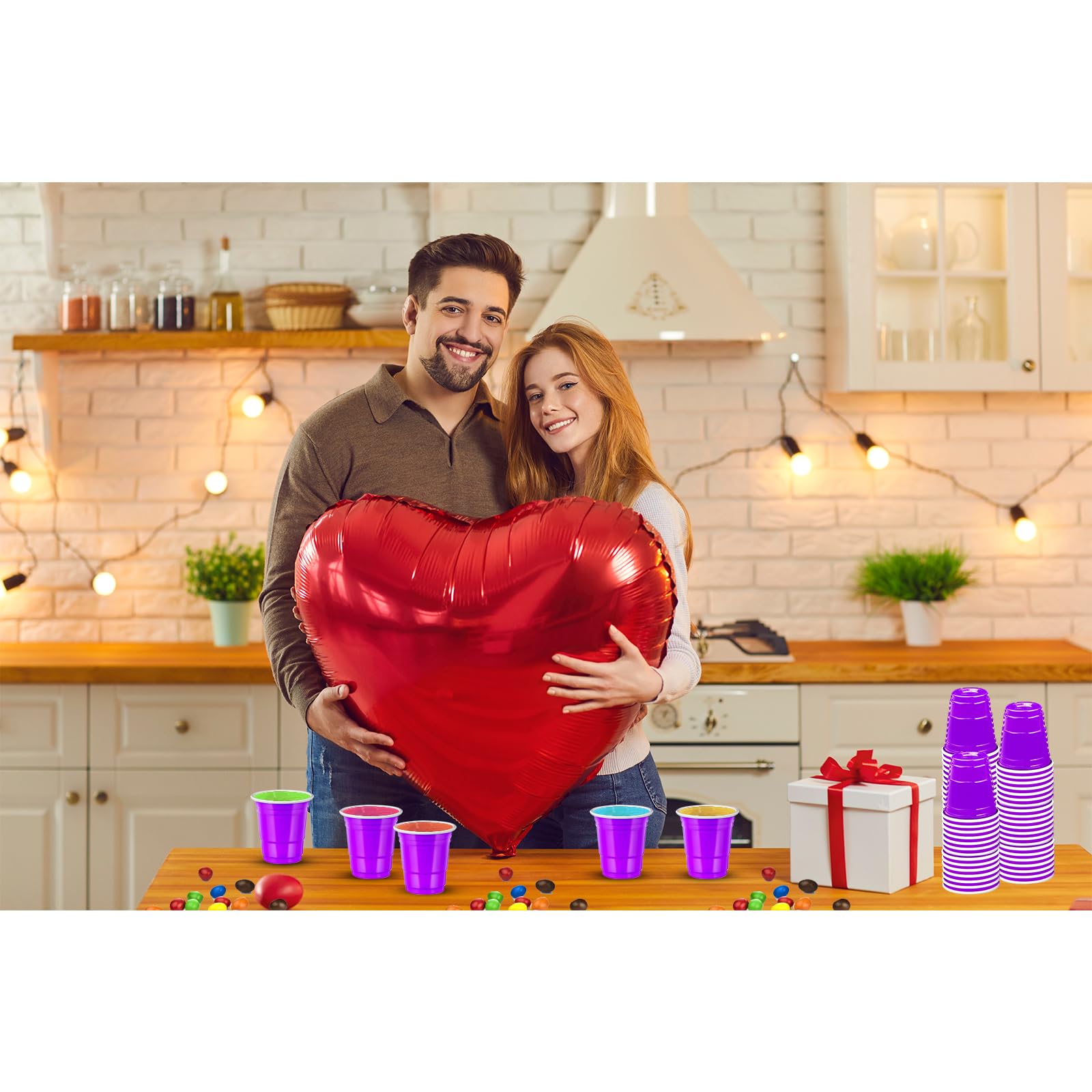 Purple Plastic Shot Glasses 2oz (500pcs) - Disposable for Drinks, Jello & Snacks
