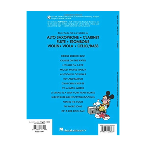 Easy Disney Favorites Clarinet Play Along Pack - Fun Sheet Music for Beginners & Intermediate Players | Perfect for Practice, Performances & Disney Theme Nights