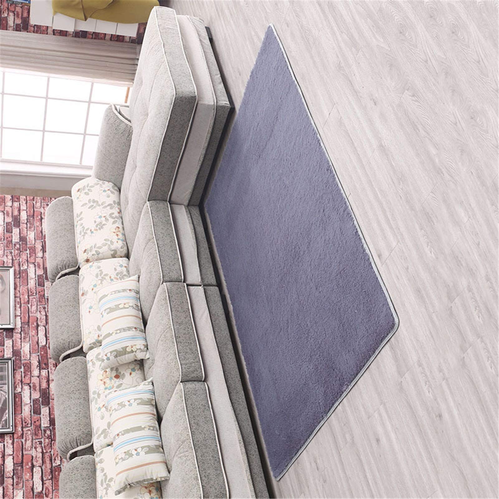 Soft Fluffy Fur Area Rug for Bedroom, Kids Room & Nursery - Shaggy Indoor Floor Mat (Silver Gray, 120x160cm) - Perfect for Cozy Home Decor, Playroom & Living Room