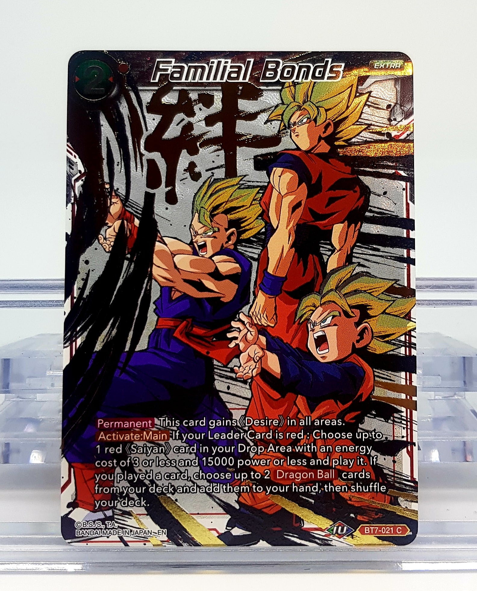 Dragon Ball Super Familial Bonds Foil BT7-021 C Trading Card - Collectible Anime Card Game for Battles & Display