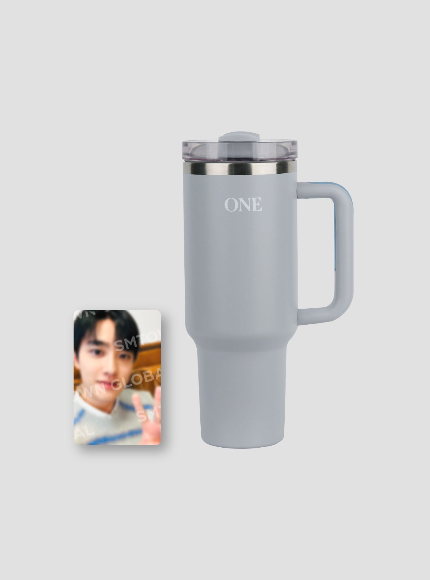 EXO FAN MEETING 2024 Official Tumbler Set - Insulated Stainless Steel Travel Mug with Lid & Straw - Perfect for K-Pop Concerts, School, Office & Outdoor Activities