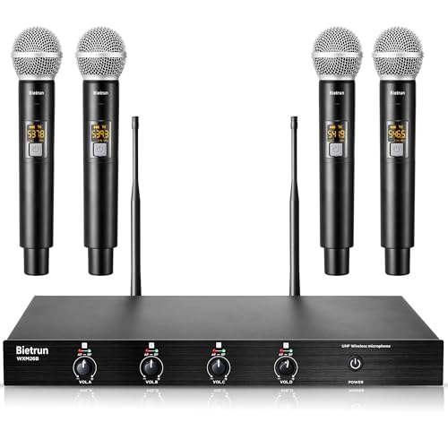 4-Channel Wireless Microphones System