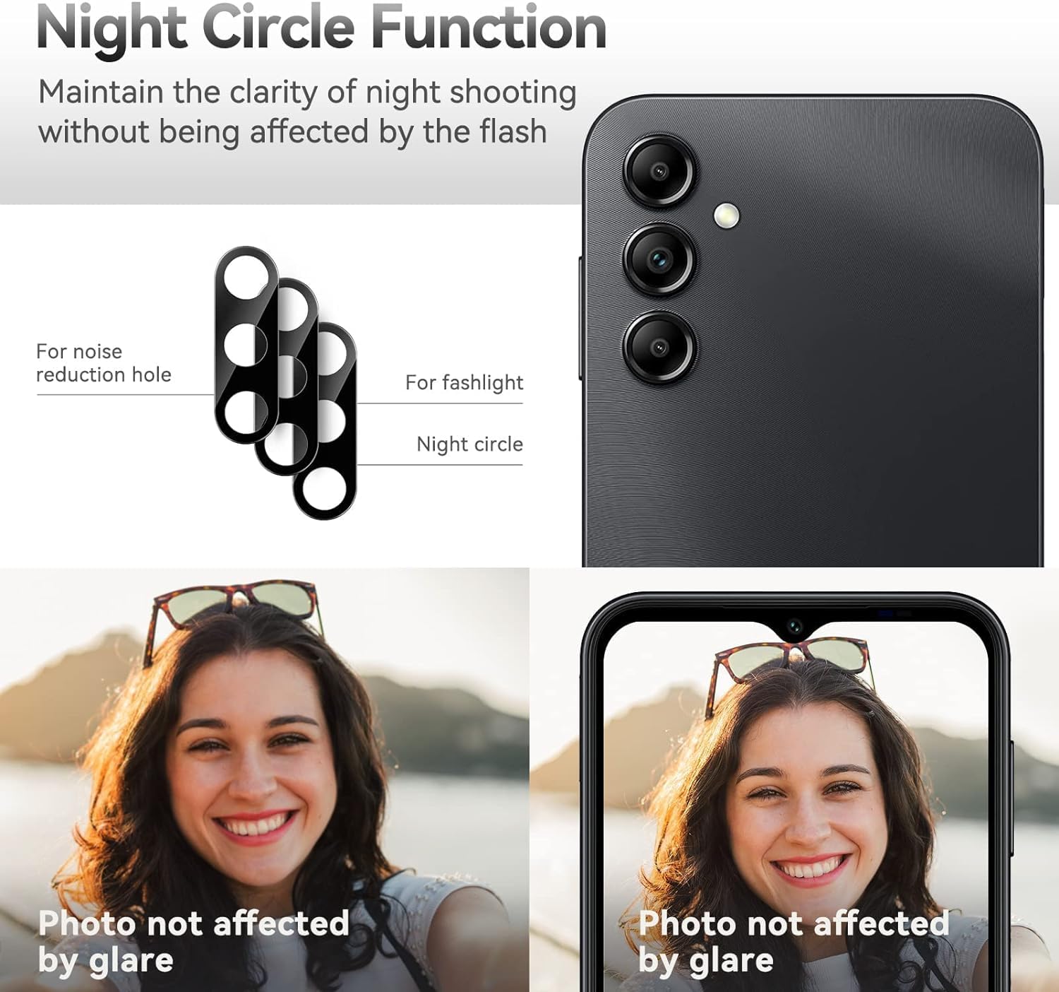 5-in-1 Bundle: 2 Pack Tempered Glass Screen Protector + Lens Protector for Samsung Galaxy S24 5G with Ultra Slim Clear Case | 9H Hardness, Shockproof, Case-Friendly | Perfect for Everyday Protection & Outdoor Activities