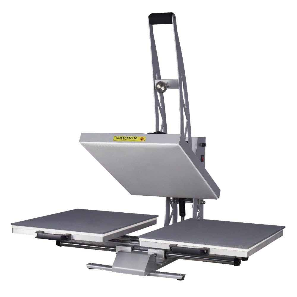 24x16 Inch Auto Open Dual Platen Digital Heat Press Machine with Slide Out Base - Perfect for T-Shirts, Bags, Mouse Pads & DIY Crafts - Ideal for Home Businesses & Custom Apparel Shops
