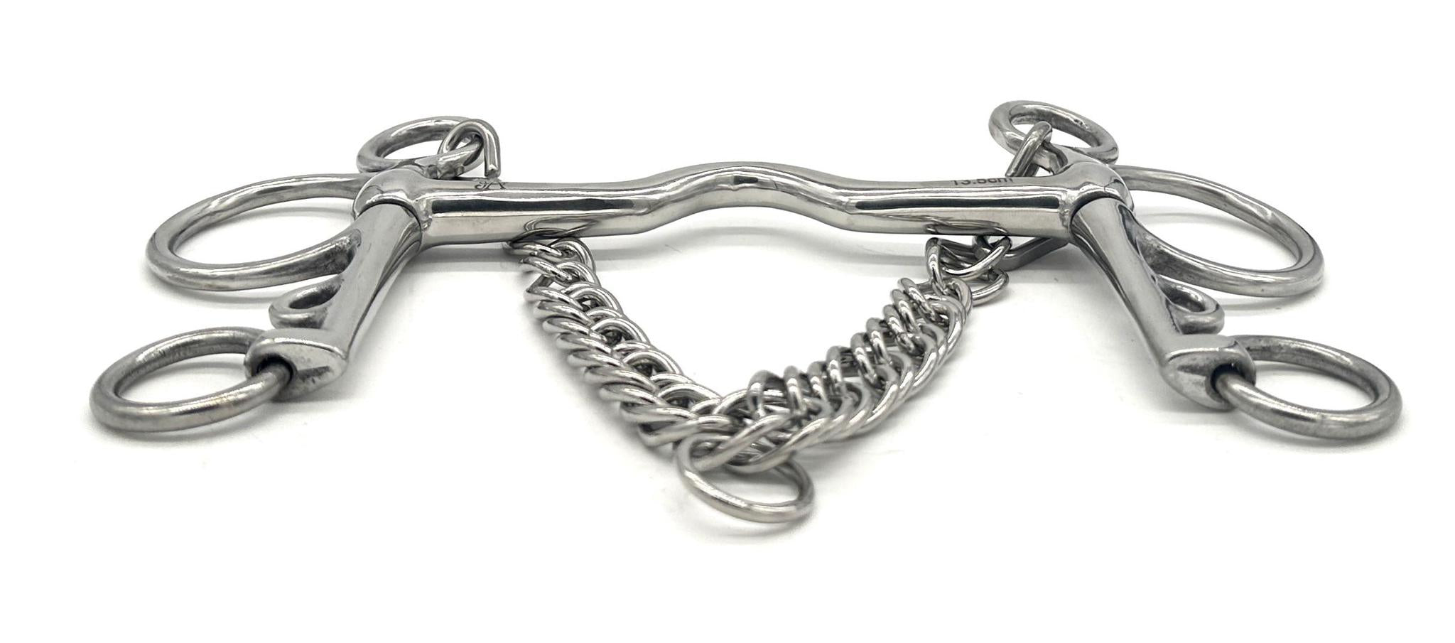 Jake Adams Low Port Pelham Bit - English Horse Riding Bit for Dressage & Jumping - Perfect for Training & Show Events