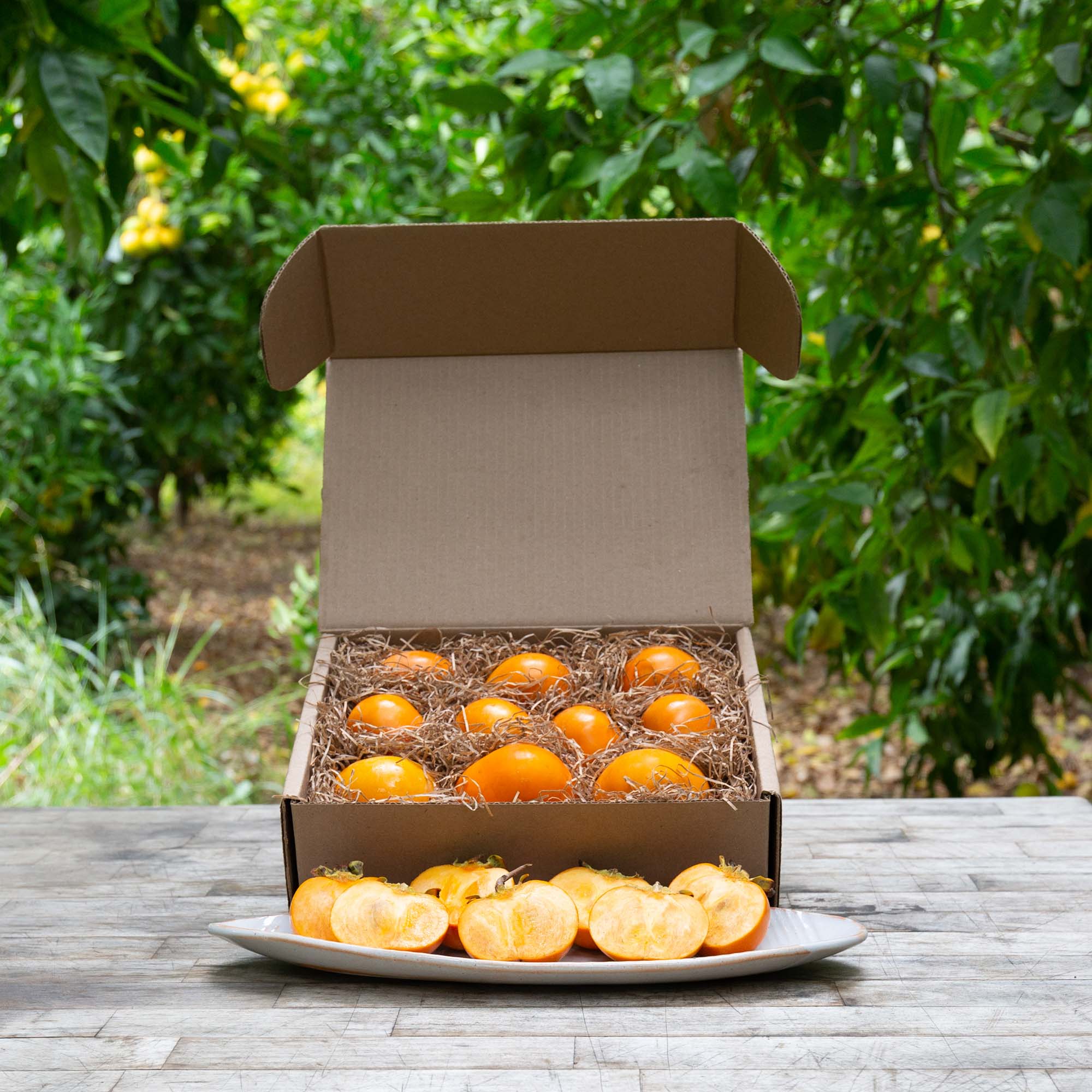 Fresh Organic Fuyu Persimmons - Sweet & Juicy Japanese Fruit - Perfect for Salads, Smoothies & Healthy Snacks