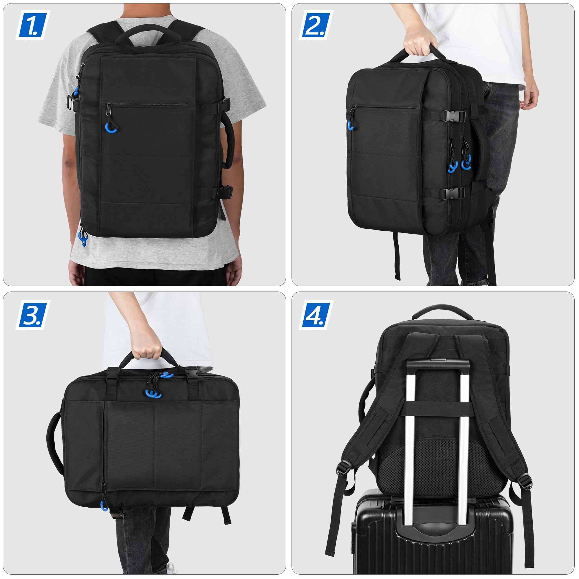 PGmoon Travel Backpack for PS5/PS5 Slim/PS5 Pro - Protective Gaming Case with Controller Storage & 15.6’’ Laptop Compartment | Patent Design | Perfect for Travel, Commuting & Gaming Events