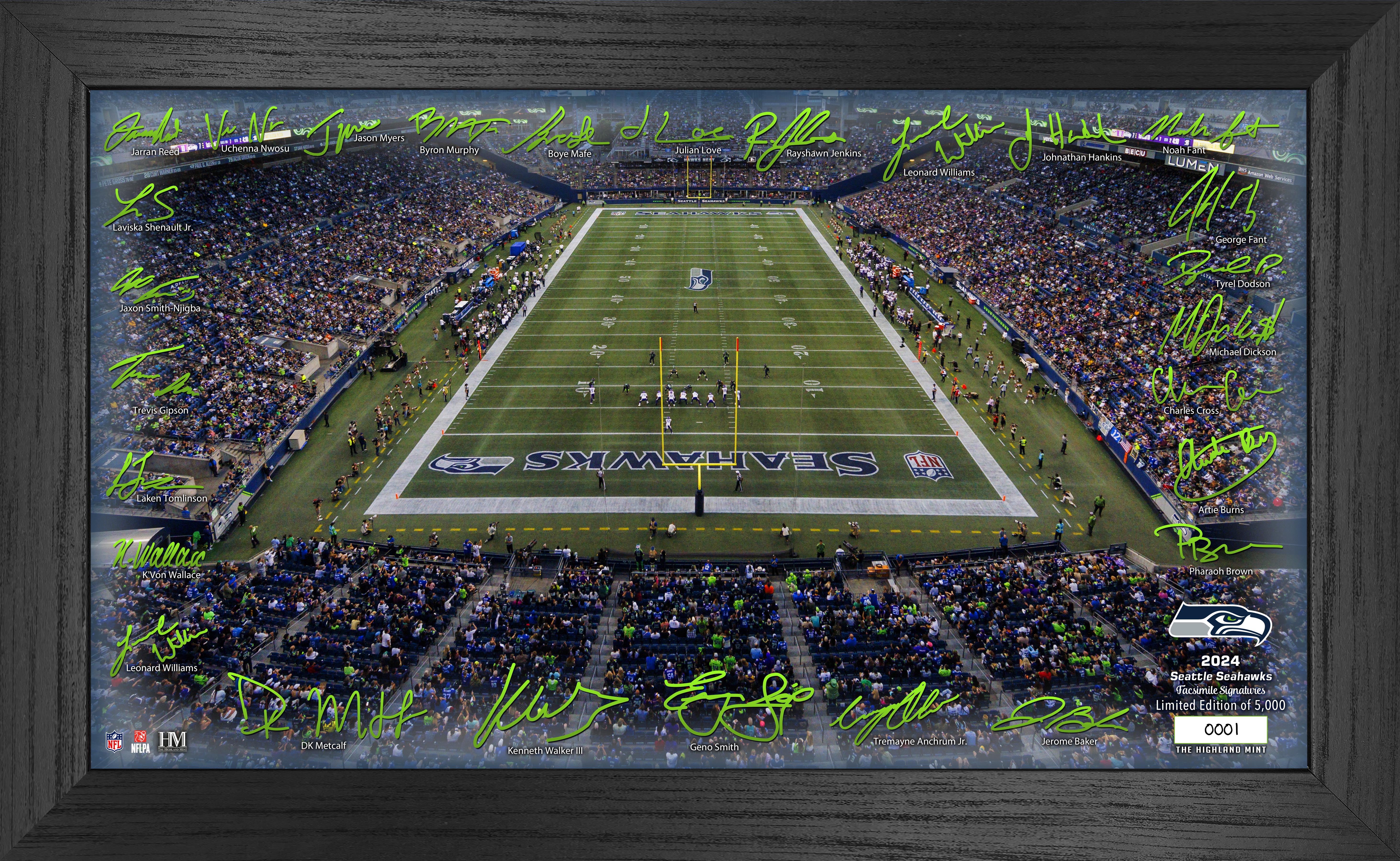 Seattle Seahawks 2024 NFL Signature Gridiron Football Jersey - Official Licensed NFL Gear for Fans, Games & Tailgating