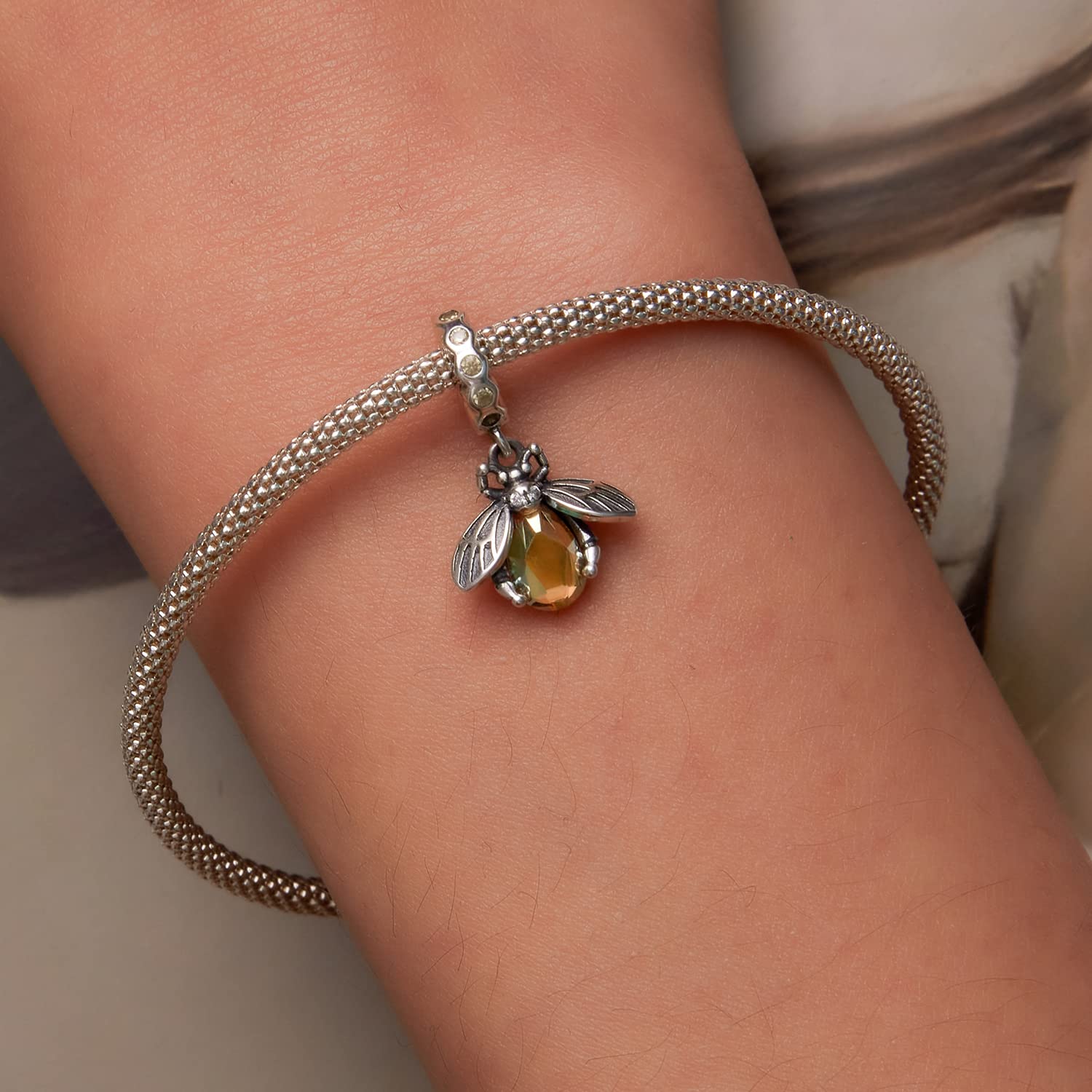 925 Sterling Silver Animal Charms for Jewelry - Bee, Butterfly & Fox Pendants for Bracelets & Necklaces | Cute Women's Fashion Accessories for Everyday Wear & Gift Giving