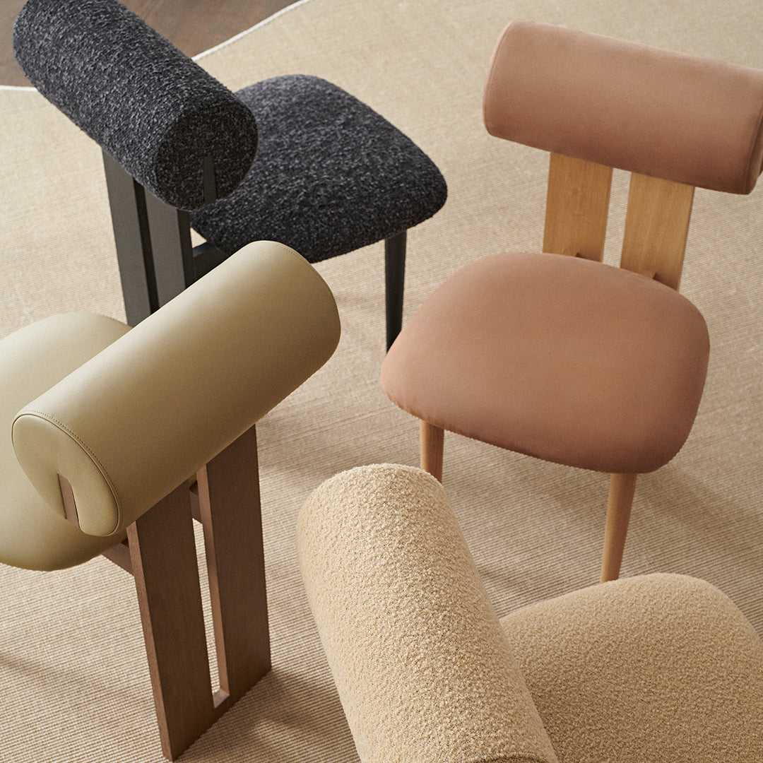 Modern Hippo Side Chair - Sturdy Wooden Accent Chair for Dining Room, Living Room & Office - Comfortable & Stylish Home Decor
