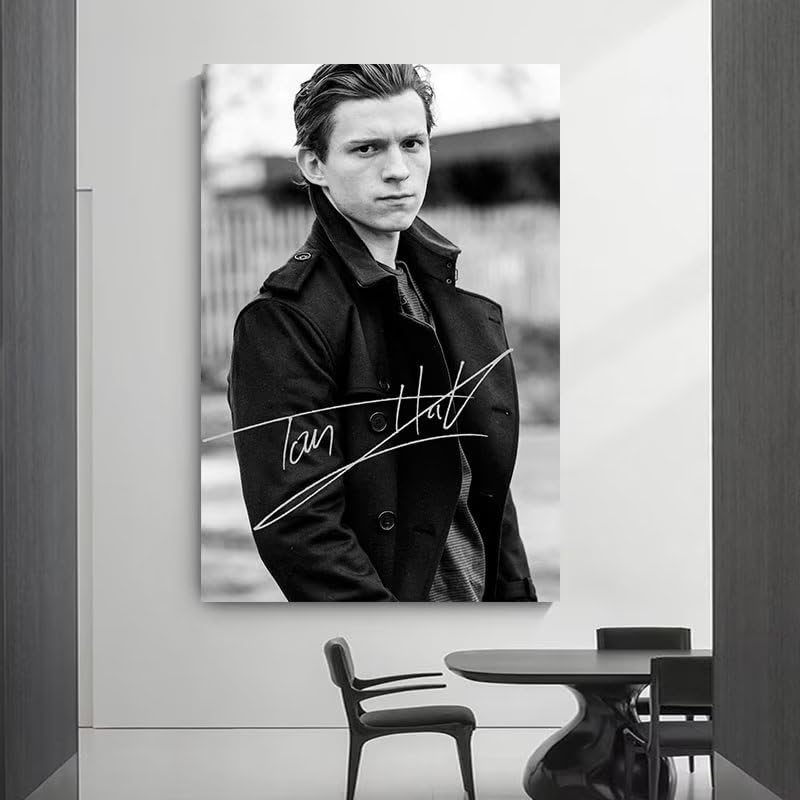 Tom Holland Signed Poster - 12x18 Inch Aesthetic Canvas Wall Art Print, Unframed Modern Decor for Bedroom, Living Room & Office | Perfect Gift for Fans