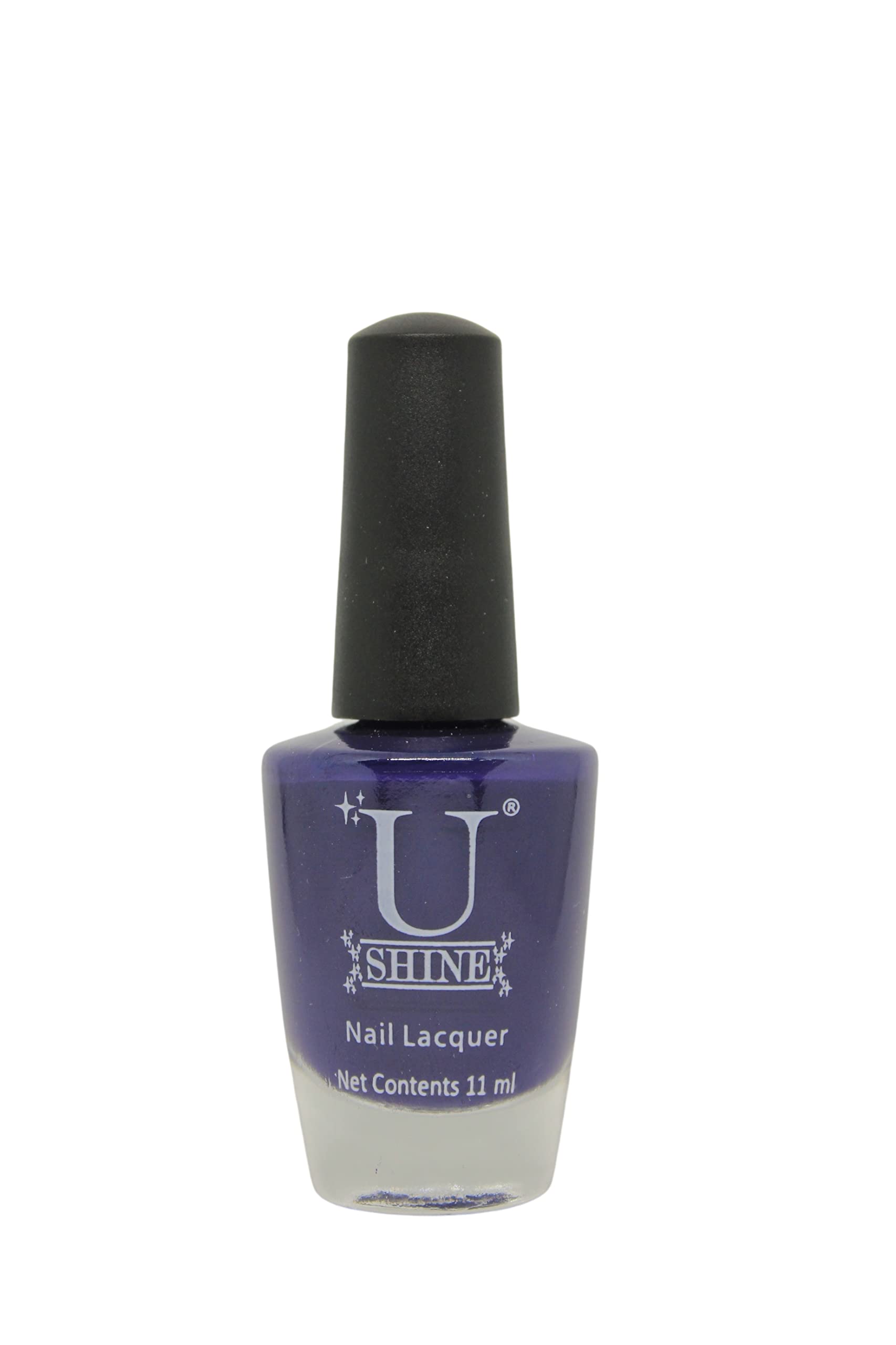 U Shine Hello Captain! Nail Polish - Blue Black Glossy 11ml, Paraben-Free, No Nail Yellowing, Chipping or Cracking, Long-Lasting & Vegan - Safe for Daily Use, Parties & Special Occasions