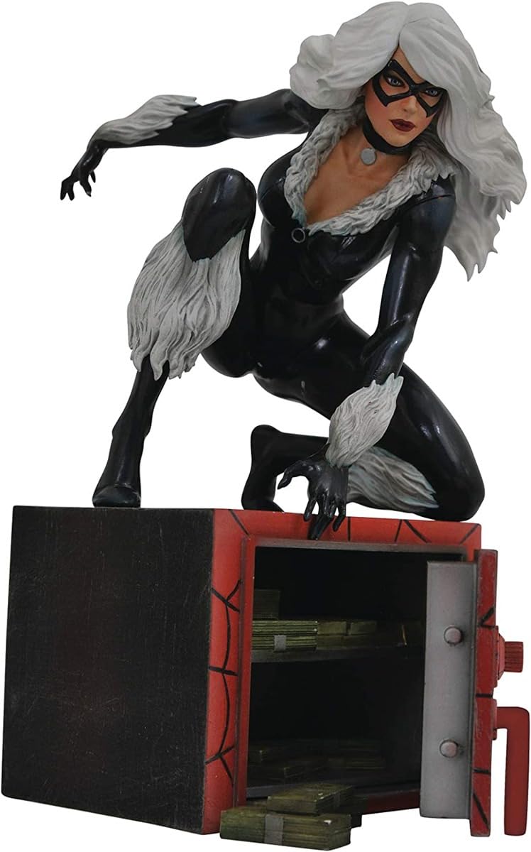 Marvel Black Cat PVC Figure by Diamond Select Toys - Premium Collectible Statue for Superhero Fans & Marvel Collectors | Perfect for Display, Gifts, and Home Decor