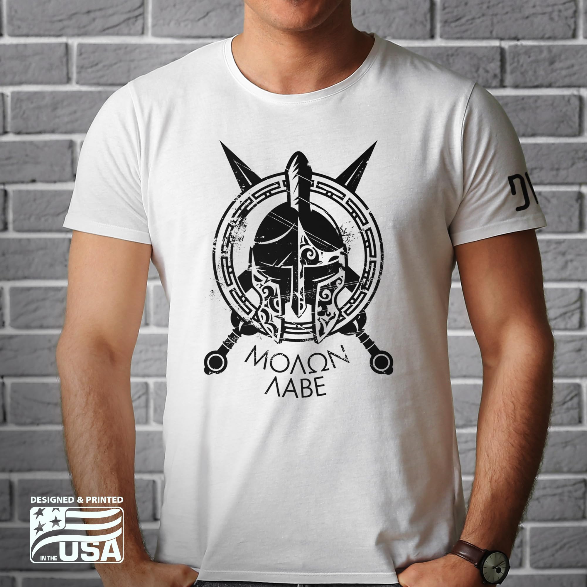Spartan Graphic Men's Short Sleeve T-Shirt - Comfortable Casual Tee for Gym, Workout & Everyday Wear