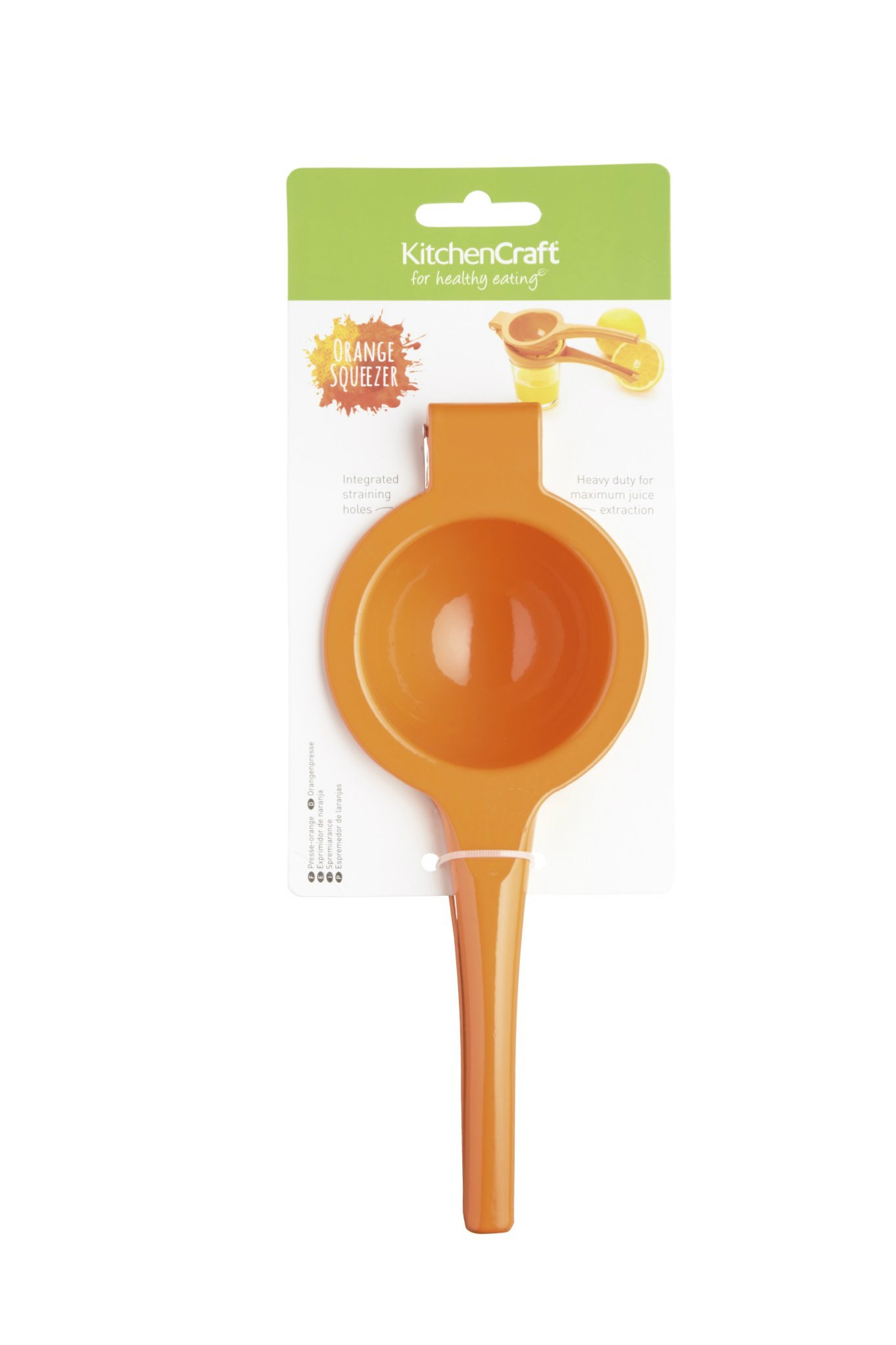 KitchenCraft Premium Manual Citrus Juicer - Handheld Orange Squeezer for Fresh Juice, Heavy Duty Dishwasher Safe Lemon Lime Press - Perfect for Healthy Breakfast, Cocktail Mixing & Baking Accessories