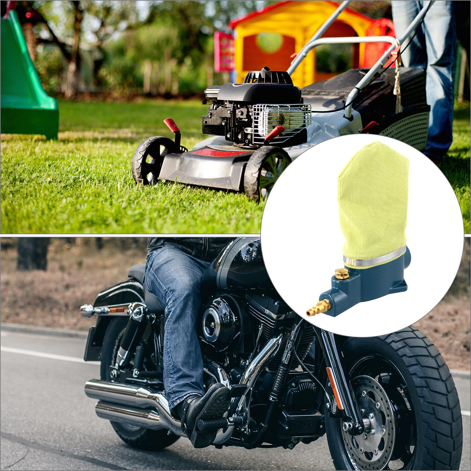 QWORK Pneumatic Spark Plug Cleaner – High-Efficiency Air Sandblaster Tool Kit with Abrasive Material & Fabric Cleaner Bag – Perfect for Automotive Repair, Engine Maintenance & DIY Mechanics