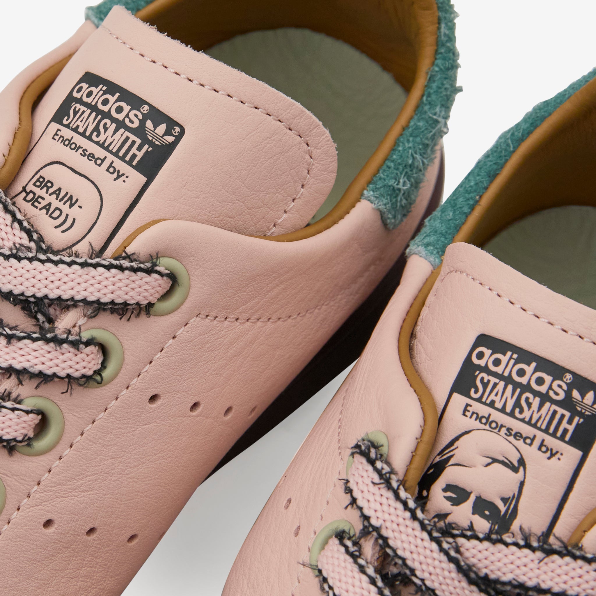 Brain Dead x Stan Smith Vapour Pink & Core Black & Mesa Sneakers - Limited Edition Collab Shoes for Streetwear & Skateboarding Fashion