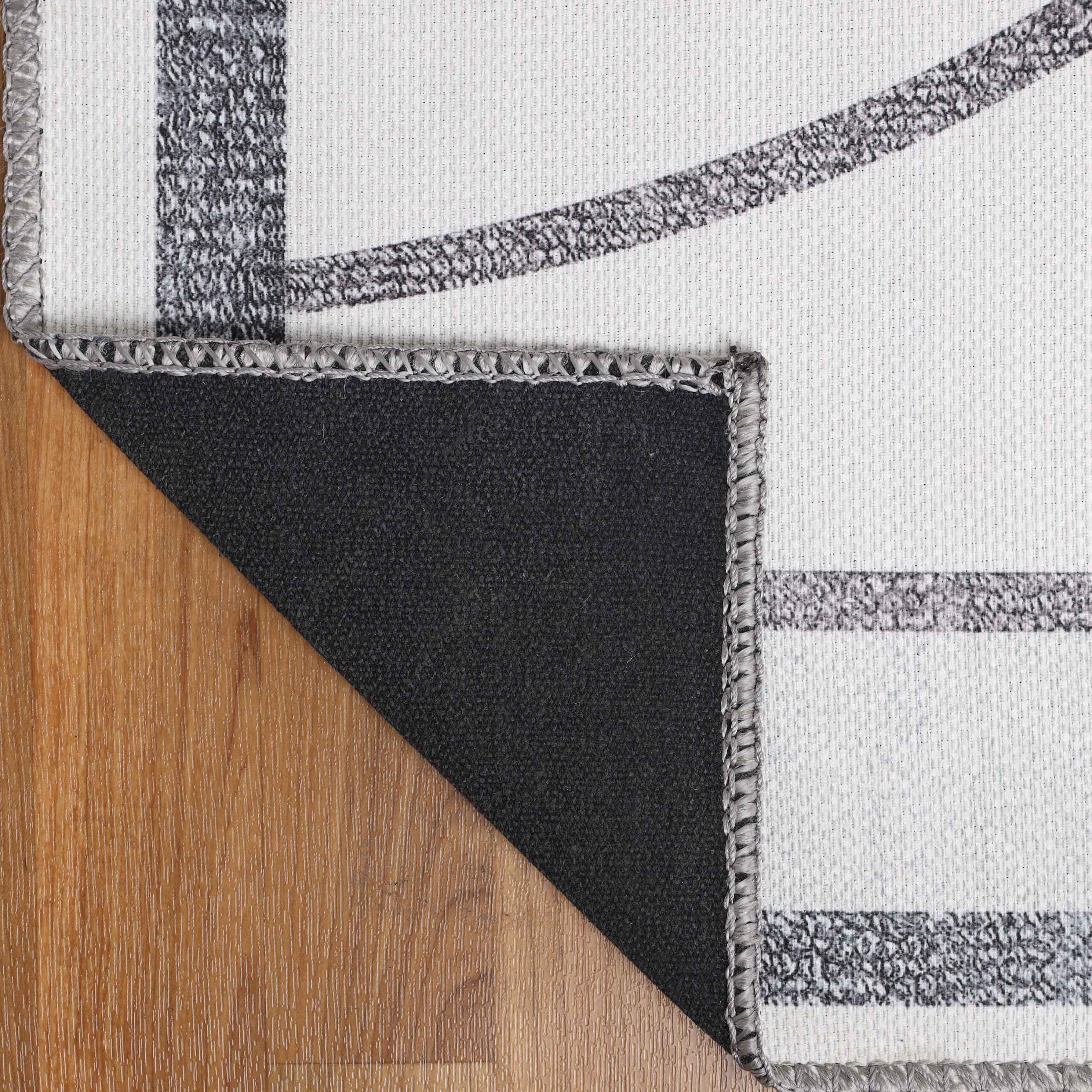 Non-Slip Kids Washable Indoor Basketball Court Playroom Area Rug - Perfect for Playrooms, Bedrooms & Game Rooms