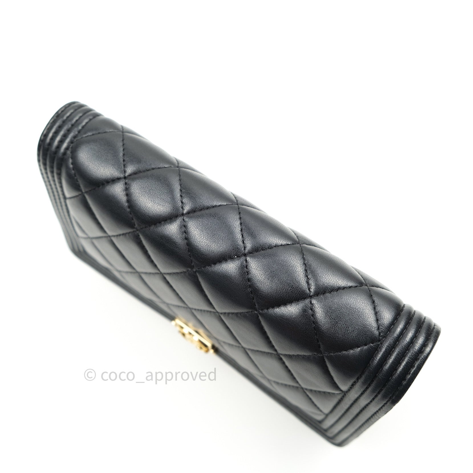 Chanel Boy Wallet on Chain WOC Black Lambskin Gold Hardware - Luxury Crossbody Bag for Women, Perfect for Evening Parties & Daily Use