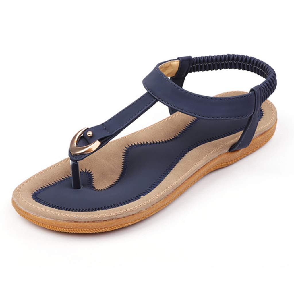 Comfortable Women's Flat Heel Summer Sandals - Soft Sole Casual Slippers for Women (Size 5) | Perfect for Beach, Vacation, and Everyday Wear