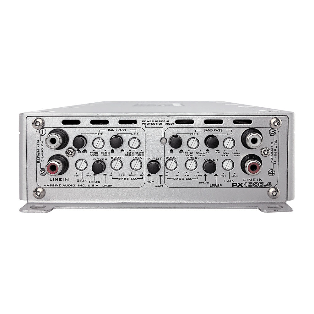 PX1900.4 150W RMS x 4 Channel Car Amplifier - 4 Ohm Stable for Powerful Car Audio System | Perfect for Car Stereo Upgrades & Bass Boost