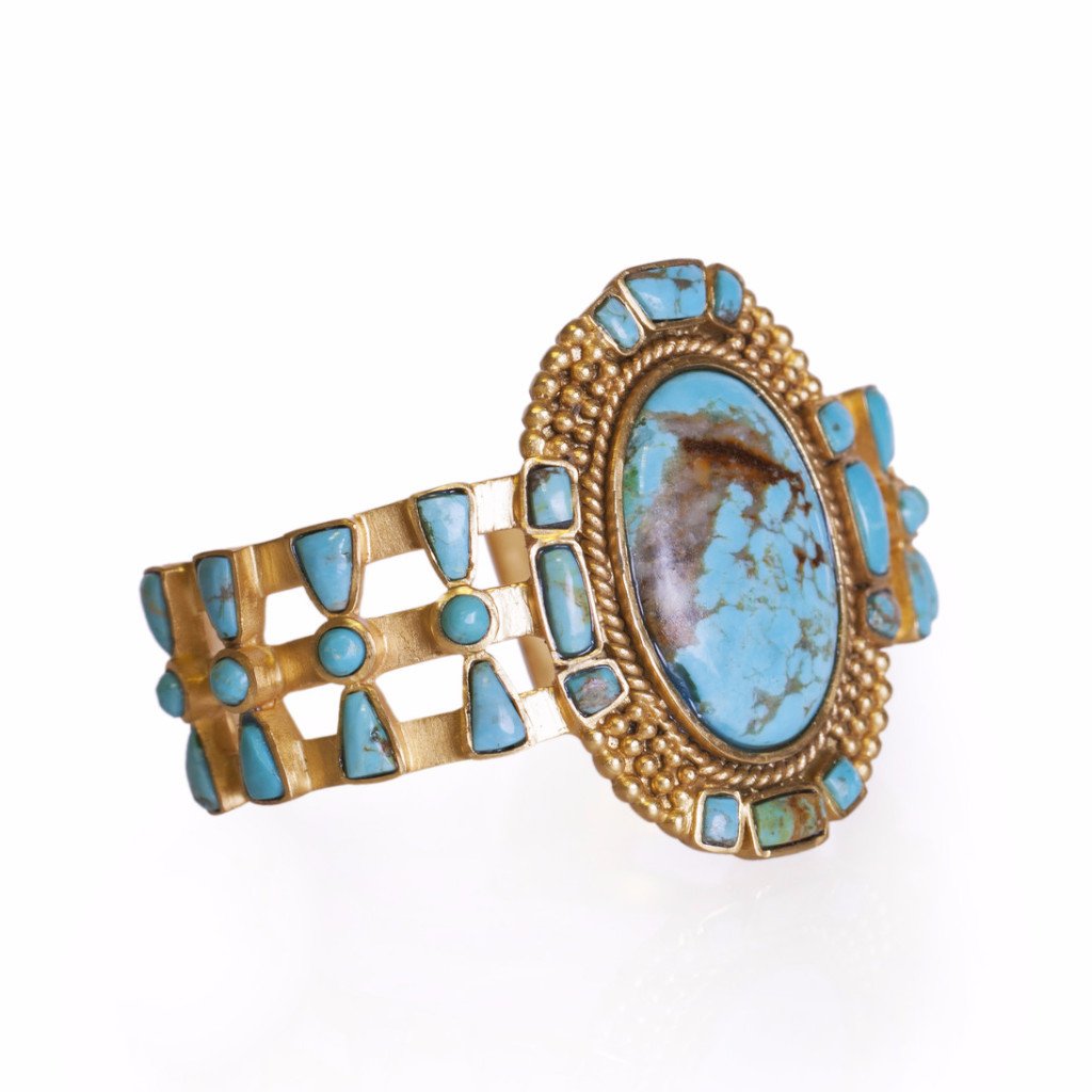 Southwestern Turquoise Cuff Bracelet for Women - Handmade Boho Jewelry with Silver Accents | Perfect for Festivals, Boho Outfits & Gift Giving