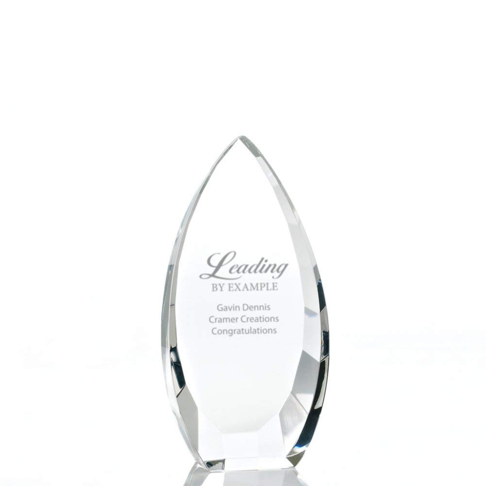 Custom Engraved Crystal Trophy Award with Elegant Black Gift Box | Employee Recognition Award | Perfect for Corporate Awards, Sales Incentives & Team Appreciation Gifts