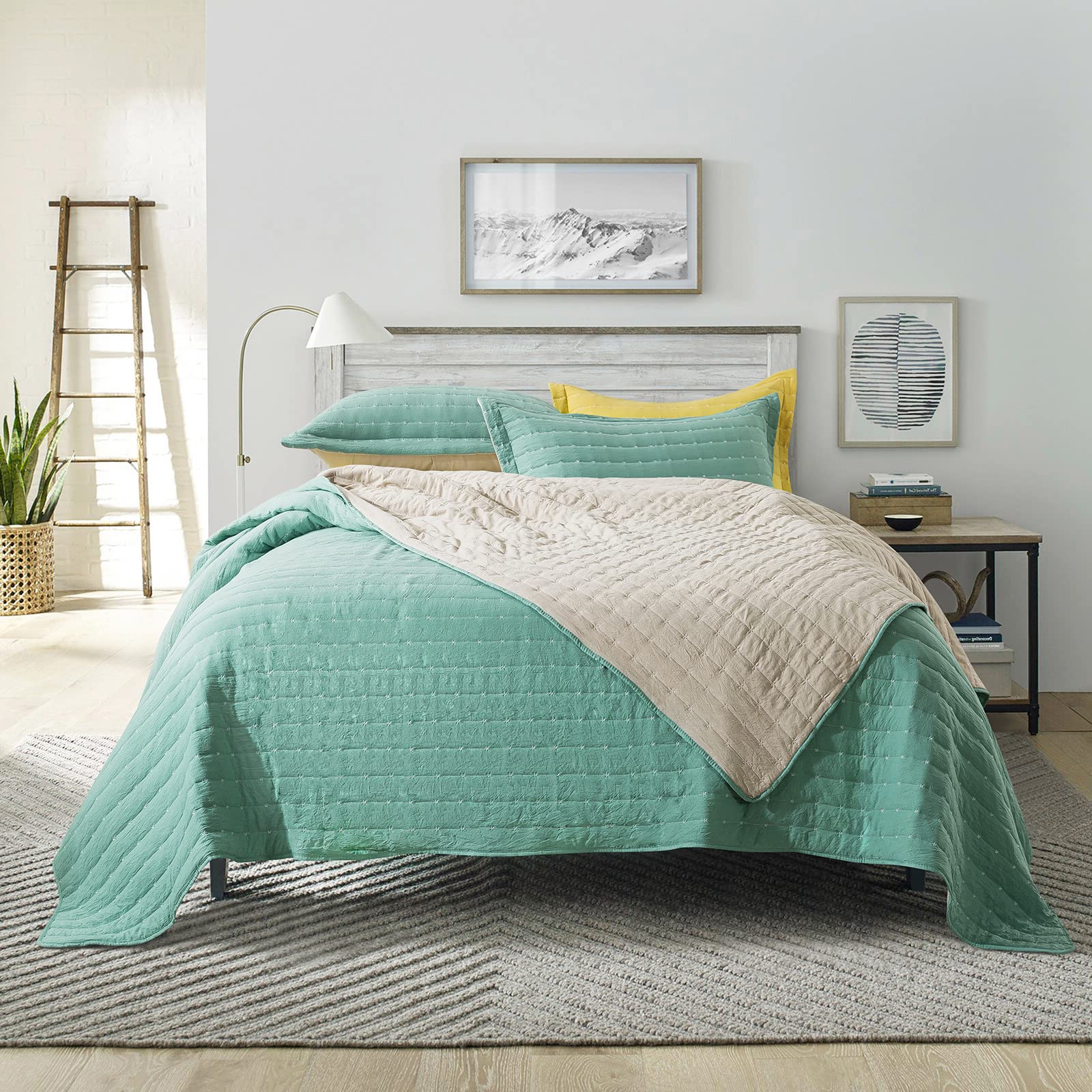 Homcosan King Size Quilt Bedspread Set - 96x108 Inches Lightweight All-Season Coverlet, 3-Piece Bedding (1 Quilt + 2 Pillow Shams) - Perfect for Master Bedroom, Guest Room & Cozy Home Decor