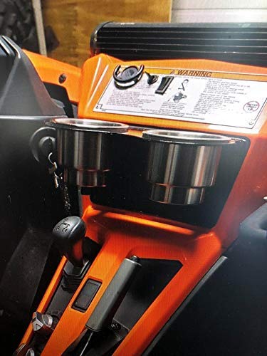 Yamaha YXZ 1000 SS R SE Cup Holder Dash Panel - Jumbo Stainless Steel Drink Holders for Off-Road UTV Accessories - Perfect for Racing, Camping & Outdoor Adventures