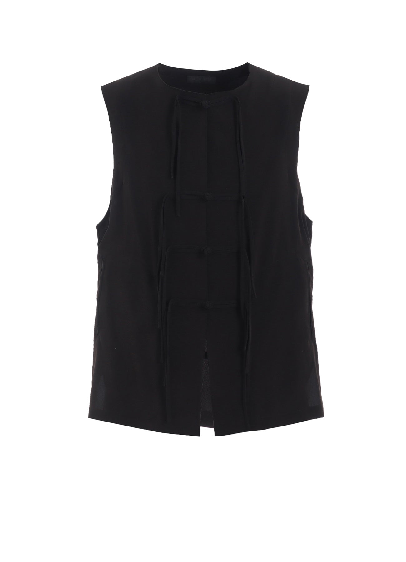 Elegant Crepe de Chine Button Vest for Women - Stylish China-Inspired Fashion | Perfect for Office Wear, Parties & Casual Outfits
