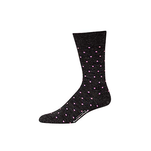 Charcoal With Pink Dots