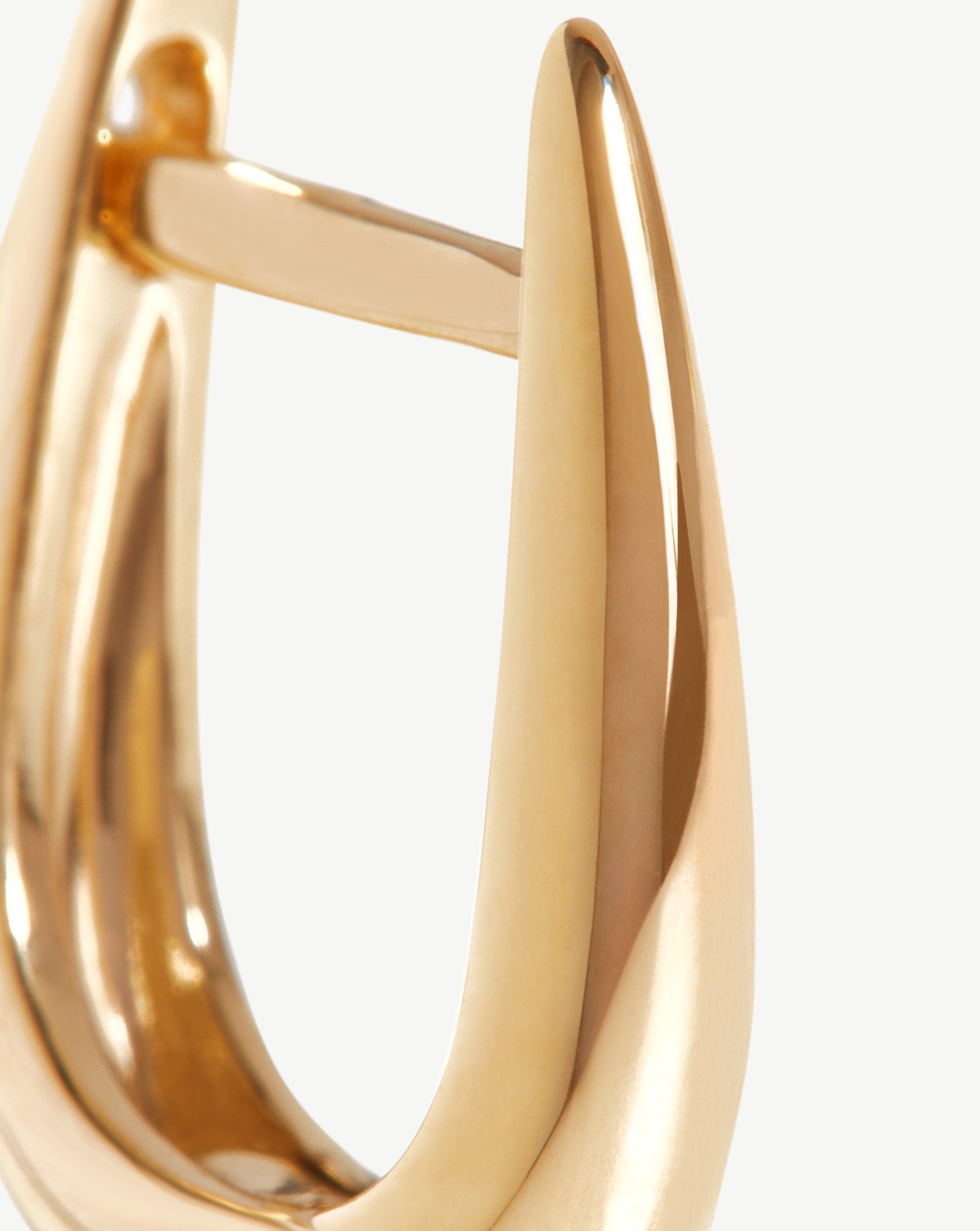 14K Solid Gold Huggie Hoop Earrings for Women - Minimalist Everyday Hoops for Sensitive Ears | Perfect for Work, Date Night & Gifting