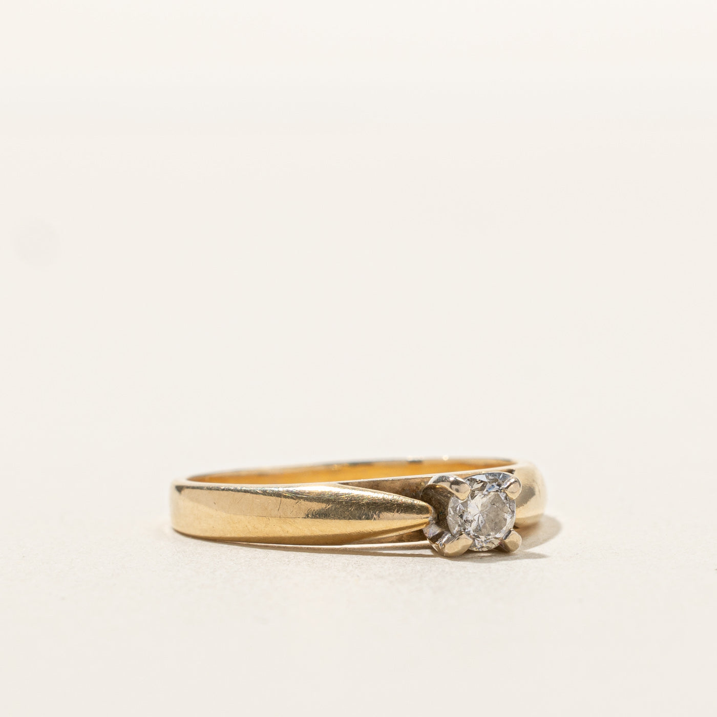 0.16ct Solitaire Diamond Ring - Size 5.5 | Classic Engagement & Wedding Band | Perfect for Proposals, Anniversaries & Special Occasions