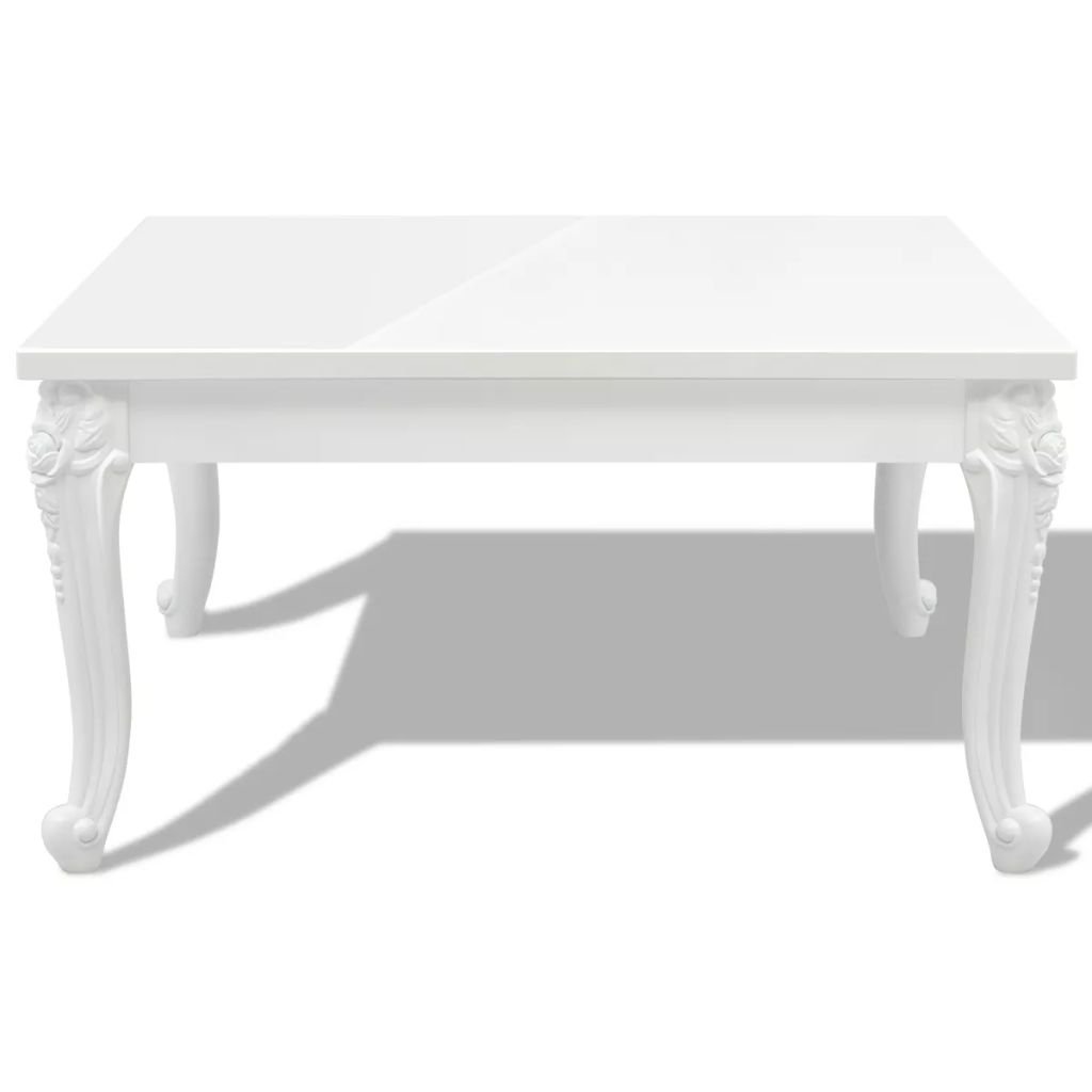 Modern White High Gloss Coffee Table 31.5