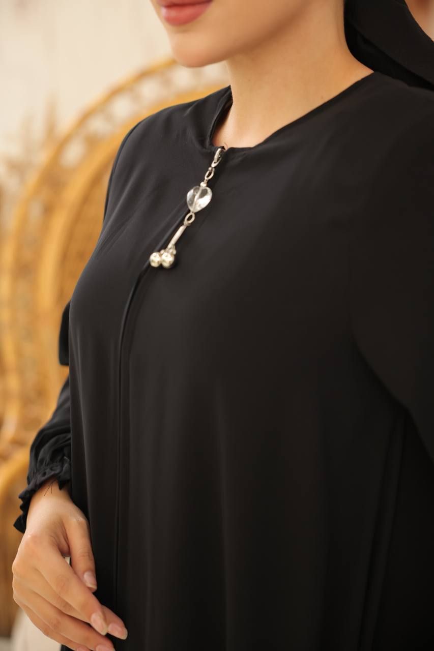 Halah Zipper Front Abaya for Women - 8 Stylish Colors | Modest Islamic Dress for Prayer, Eid & Special Occasions