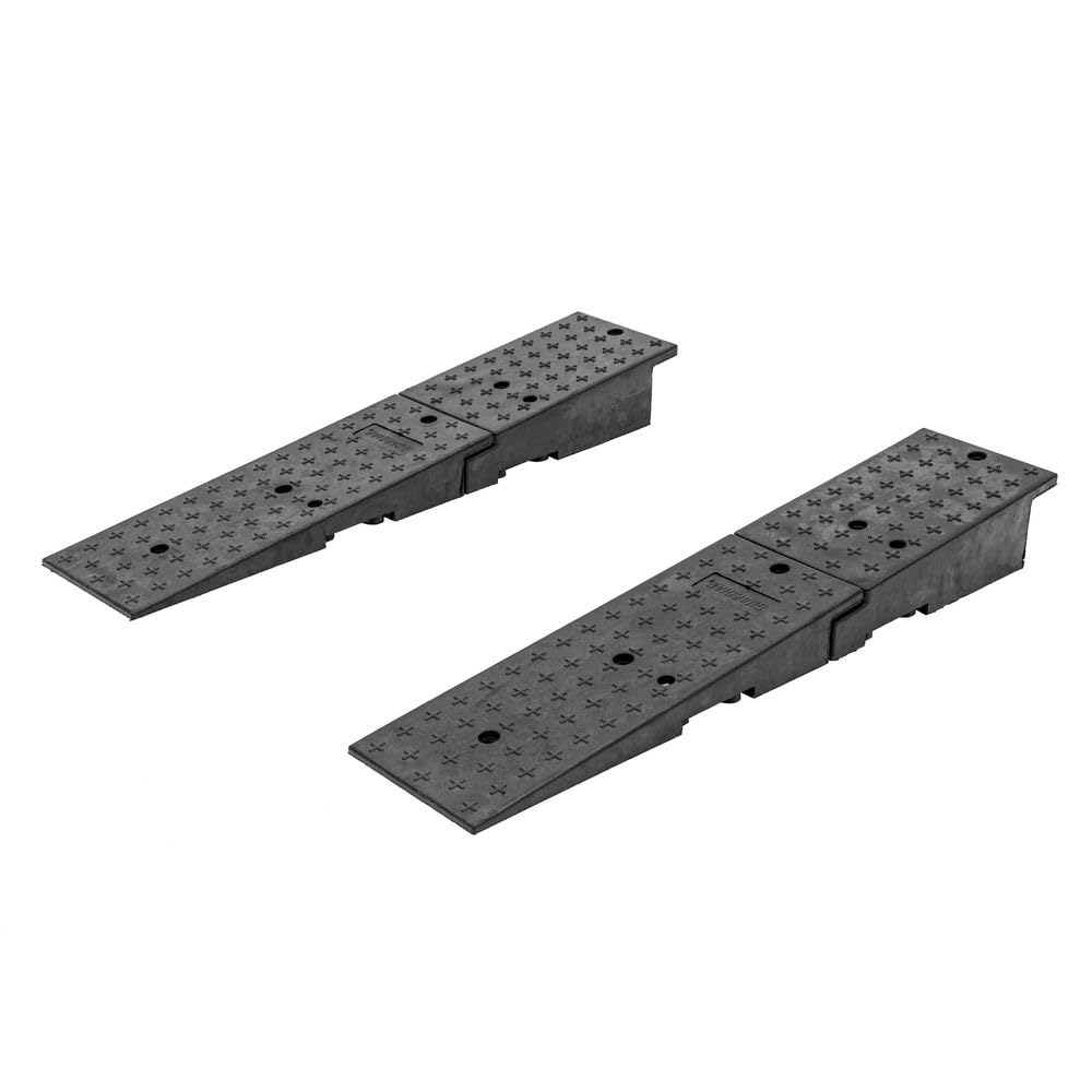 Guardian 20CR24911 Heavy-Duty Rubber Dual Wedge Shipping Container Ramps - 49