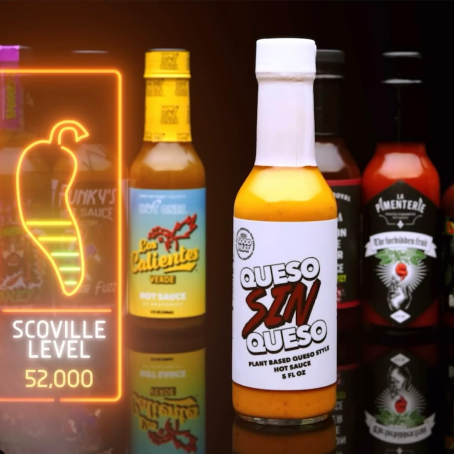 Hot Ones Season 23 Warmup Pack - 3-Pack of All Natural Hot Sauces (5 fl oz) with Smokey J, Stellar Fuzz & Queso Sin Queso - Perfect for Spicy Food Lovers, Game Nights & Hot Sauce Challenges