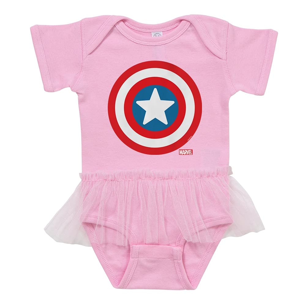 Captain America Cute Infant Baby Tutu Bodysuit - Adorable Superhero Outfit for Babies & Toddlers | Perfect for Halloween, Cosplay, Birthday Parties & Photo Shoots
