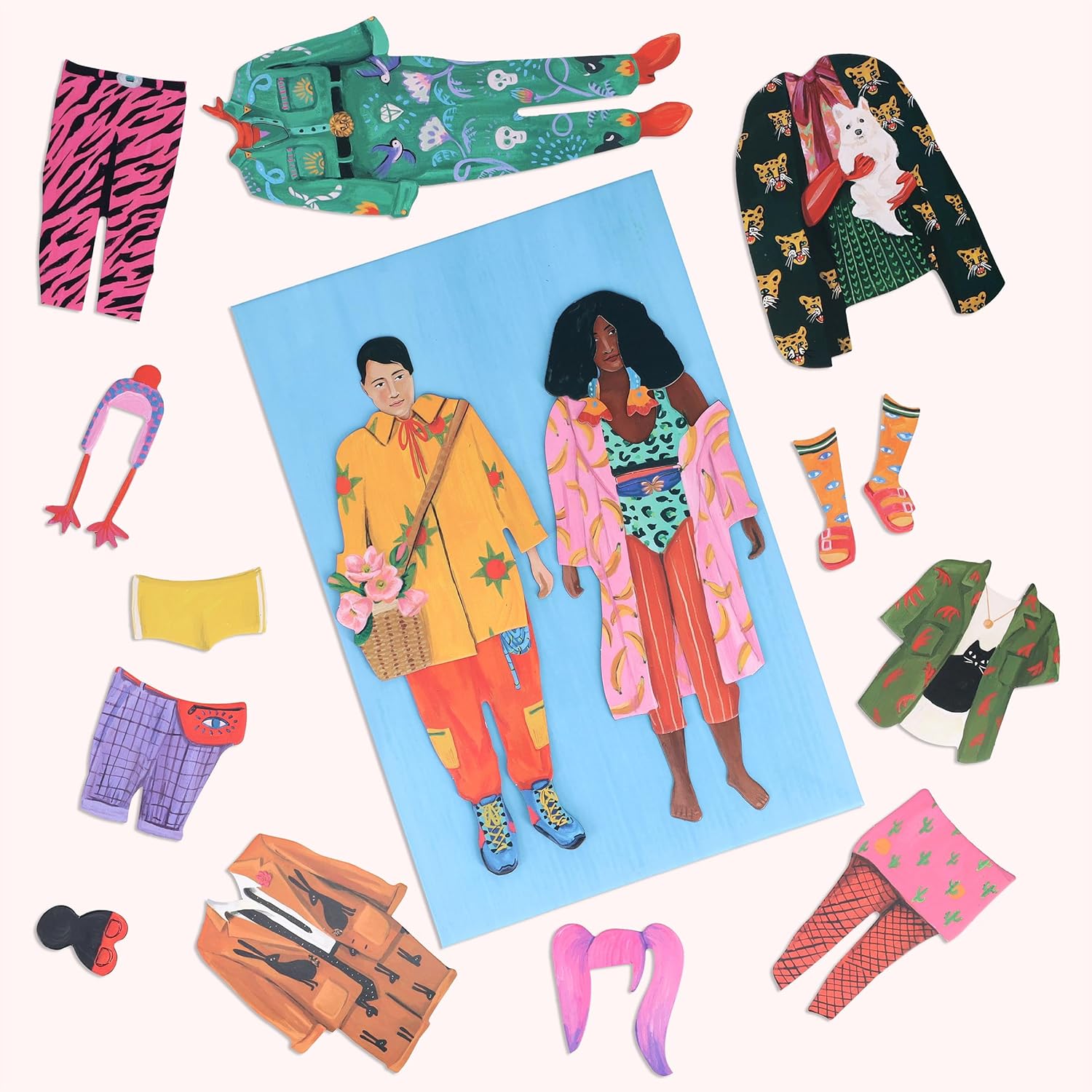 Fearless Fashion Magnetic Dolls - Mix & Match Dress Up Set for Kids | Creative Play & Pretend Fun