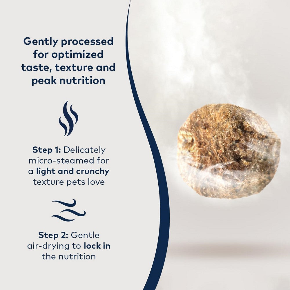 Premium Steam & Dried Grass-Fed Beef with Southern Blue Whiting Cat Food - High Protein, Grain-Free Natural Treats for Adult Cats - Perfect for Training Rewards & Mealtime Toppers