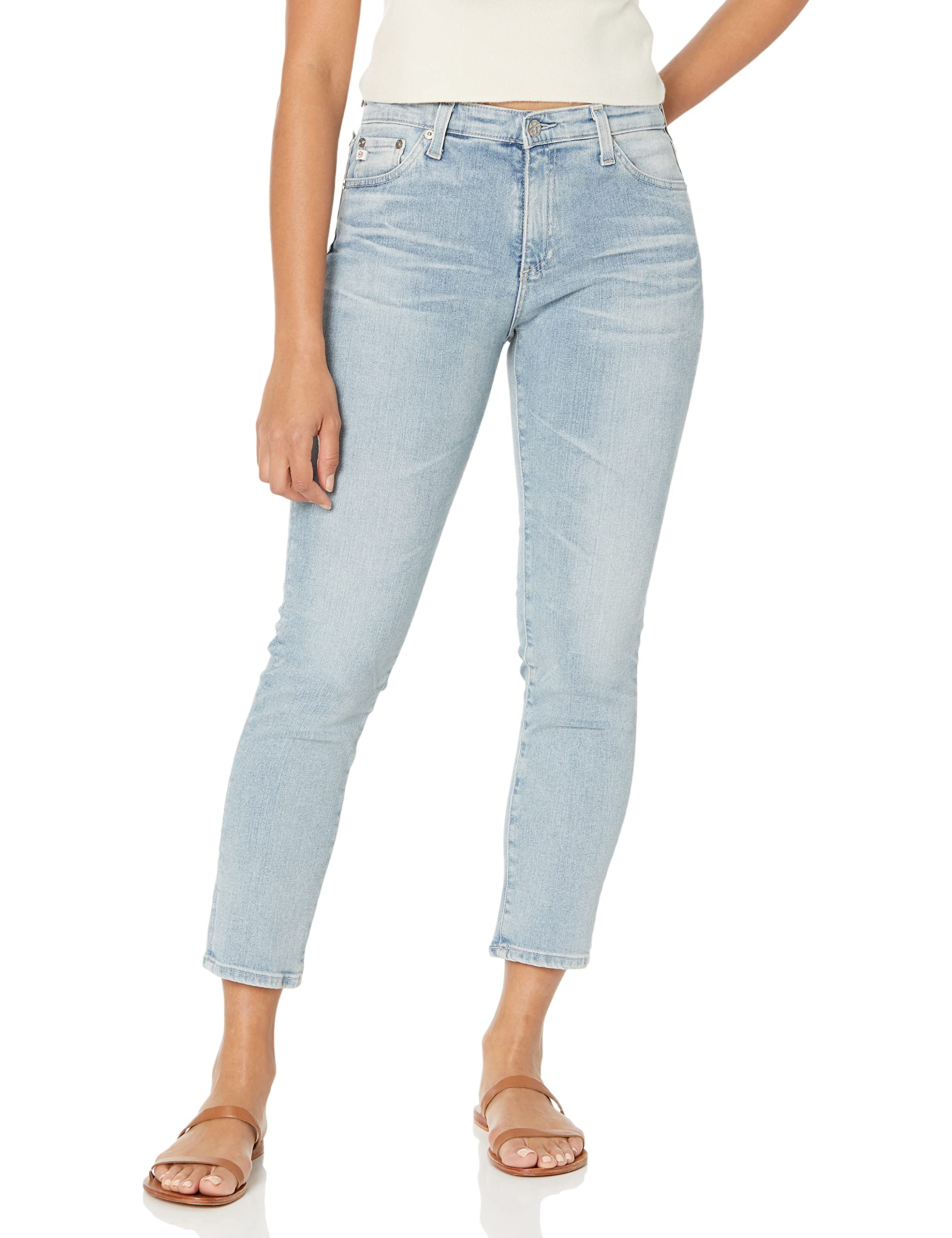 AG Adriano Goldschmied Women's The Prima Ankle Jeans - High Waist Skinny Denim Pants for Casual Wear & Everyday Outfits