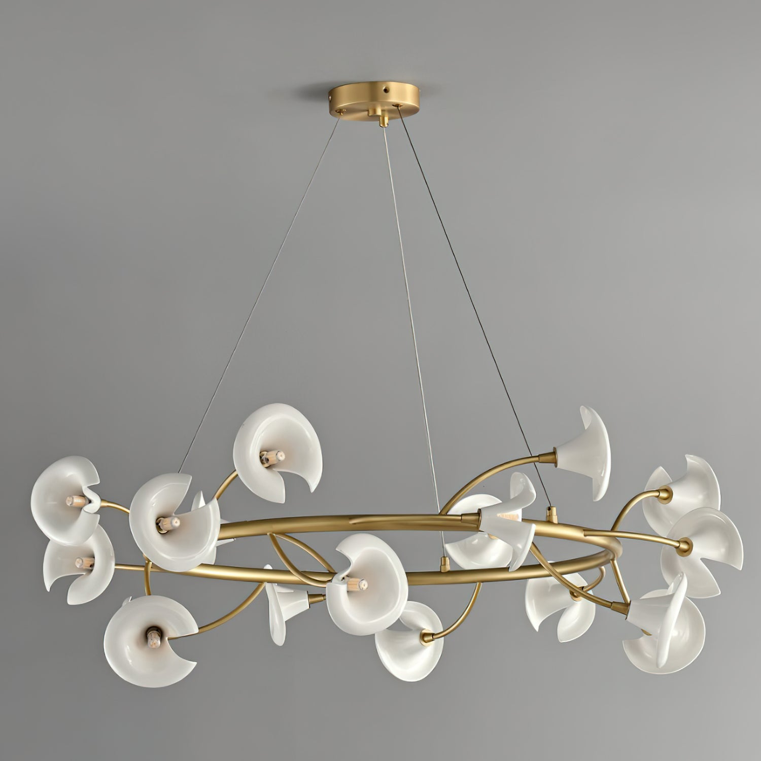 Elegant Cerisium Blossom Crystal Chandelier - Modern Floral Ceiling Light Fixture for Dining Room, Bedroom & Living Room Decor