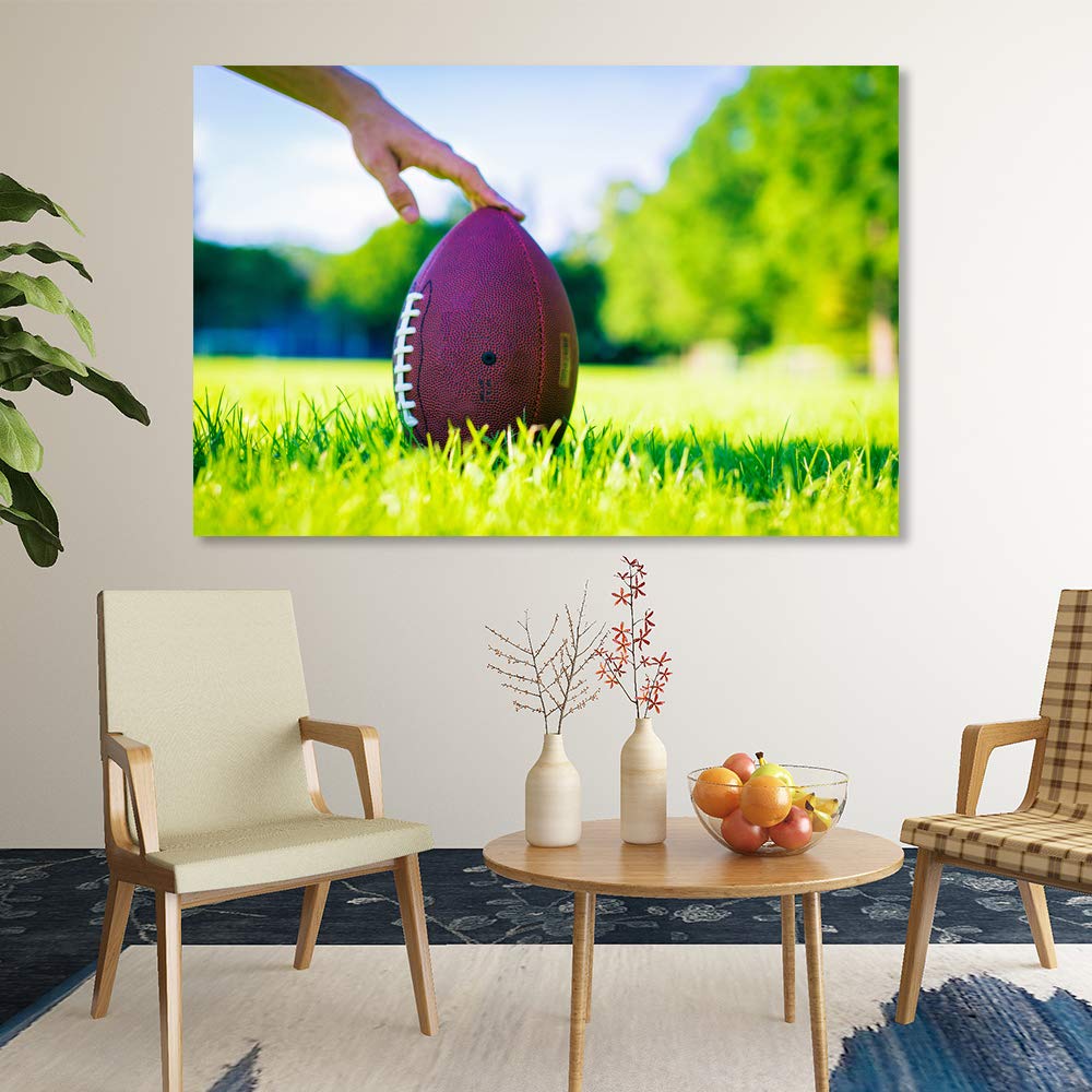 Sports Canvas Wall Art - 32x48 Inches Framed Prints, Modern Home Decor for Bedroom & Living Room | Perfect for Game Rooms, Man Caves & Sports Themed Interiors