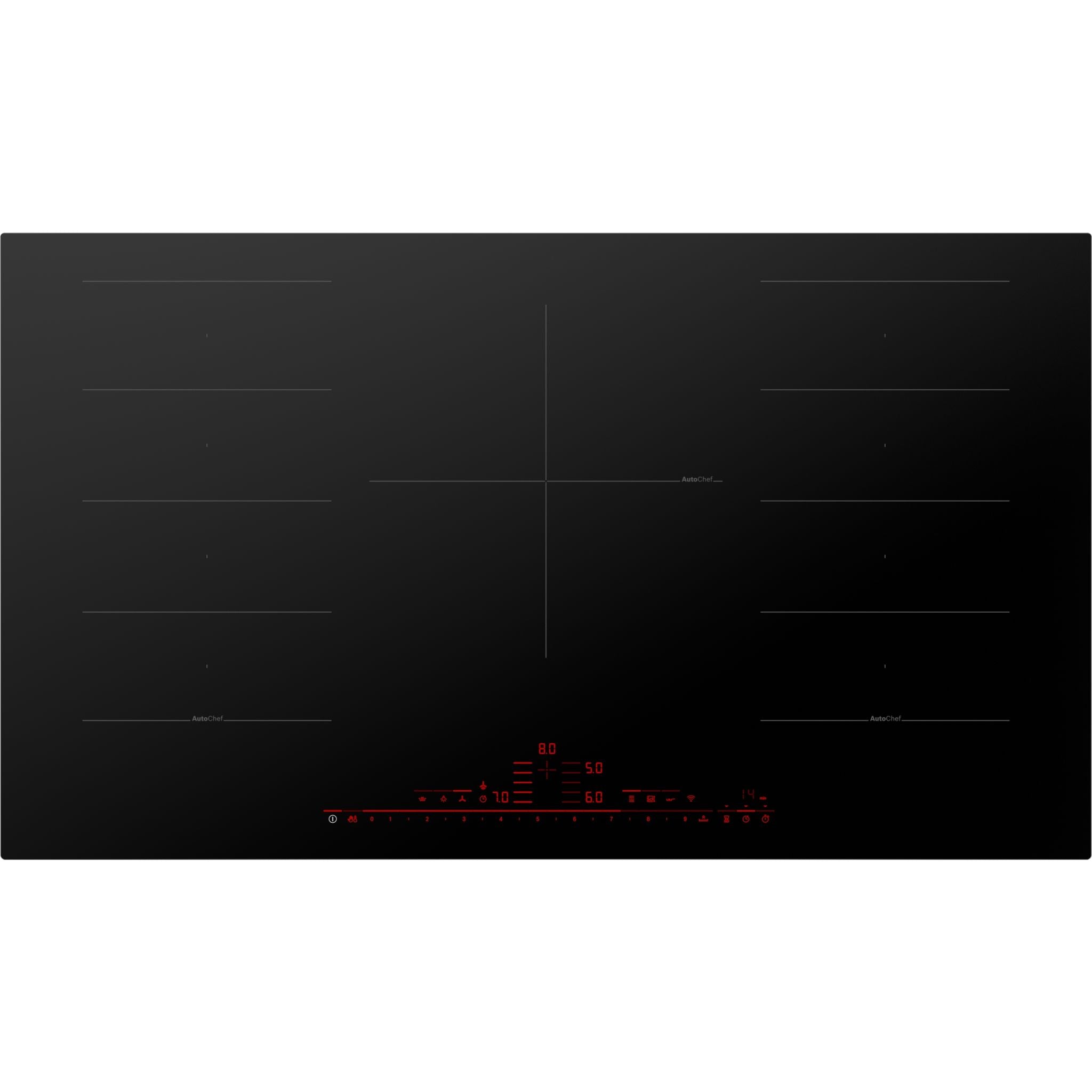 Bosch 36 Inch Induction Cooktop NITP660UC - Black Glass Electric Stove with 4 Cooking Zones, Fast Heating & Safety Lock for Home Kitchen, Perfect for Boiling, Frying & Simmering