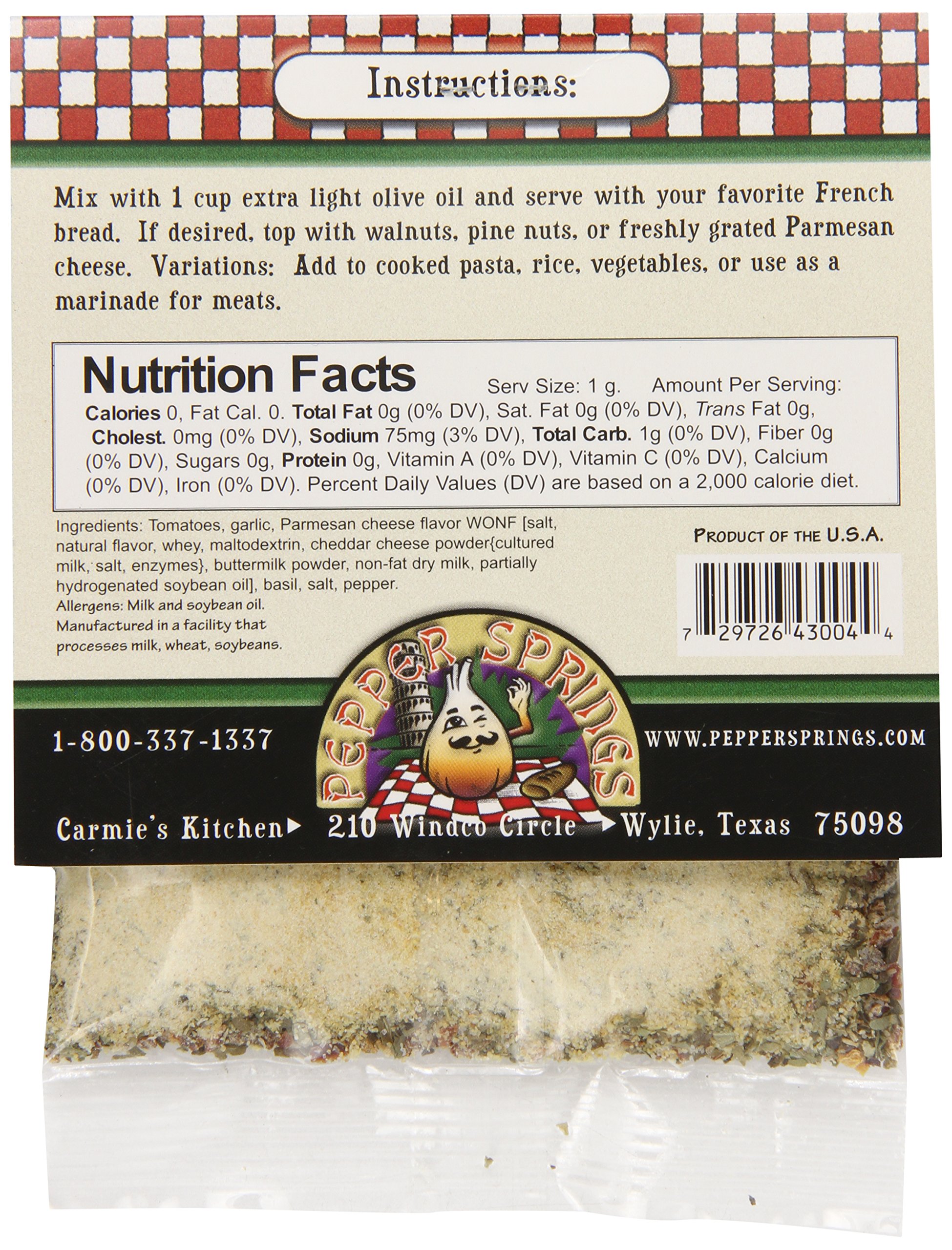 Carmie's Kitchen Premium Pesto Bread Dipping Oil Mix - 1oz Bottle | Italian Herb Infused Olive Oil Blend for Bread, Pasta & Salad | Perfect for Restaurants, Dinner Parties & Gourmet Cooking