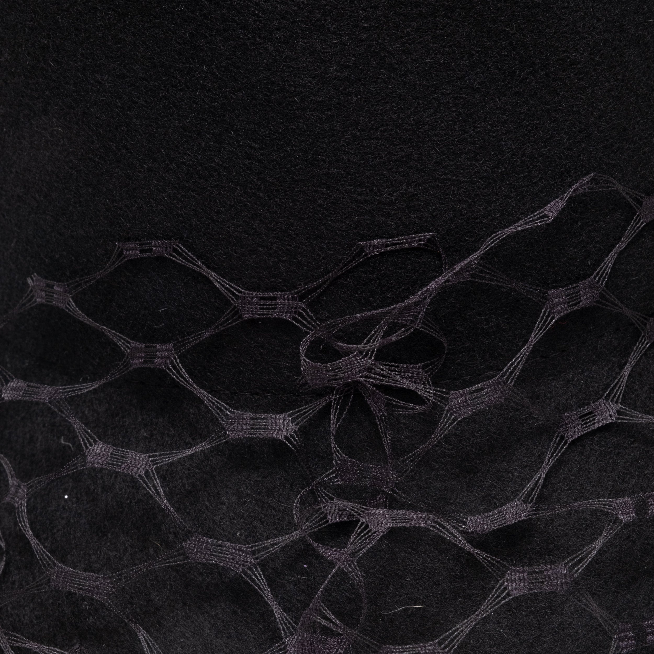 Jonah in Black with Veil - Elegant Gothic Lace Veil for Weddings, Halloween Costumes & Dark Fashion Photography