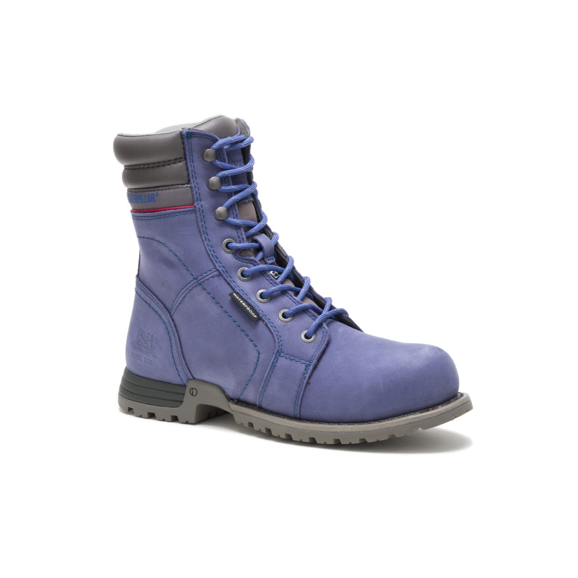 Cat Footwear Women's Echo Waterproof Steel Toe Work Boots - Durable Safety Shoes for Construction, Hiking & Outdoor Work | Slip Resistant & Comfortable Work Boots for Women