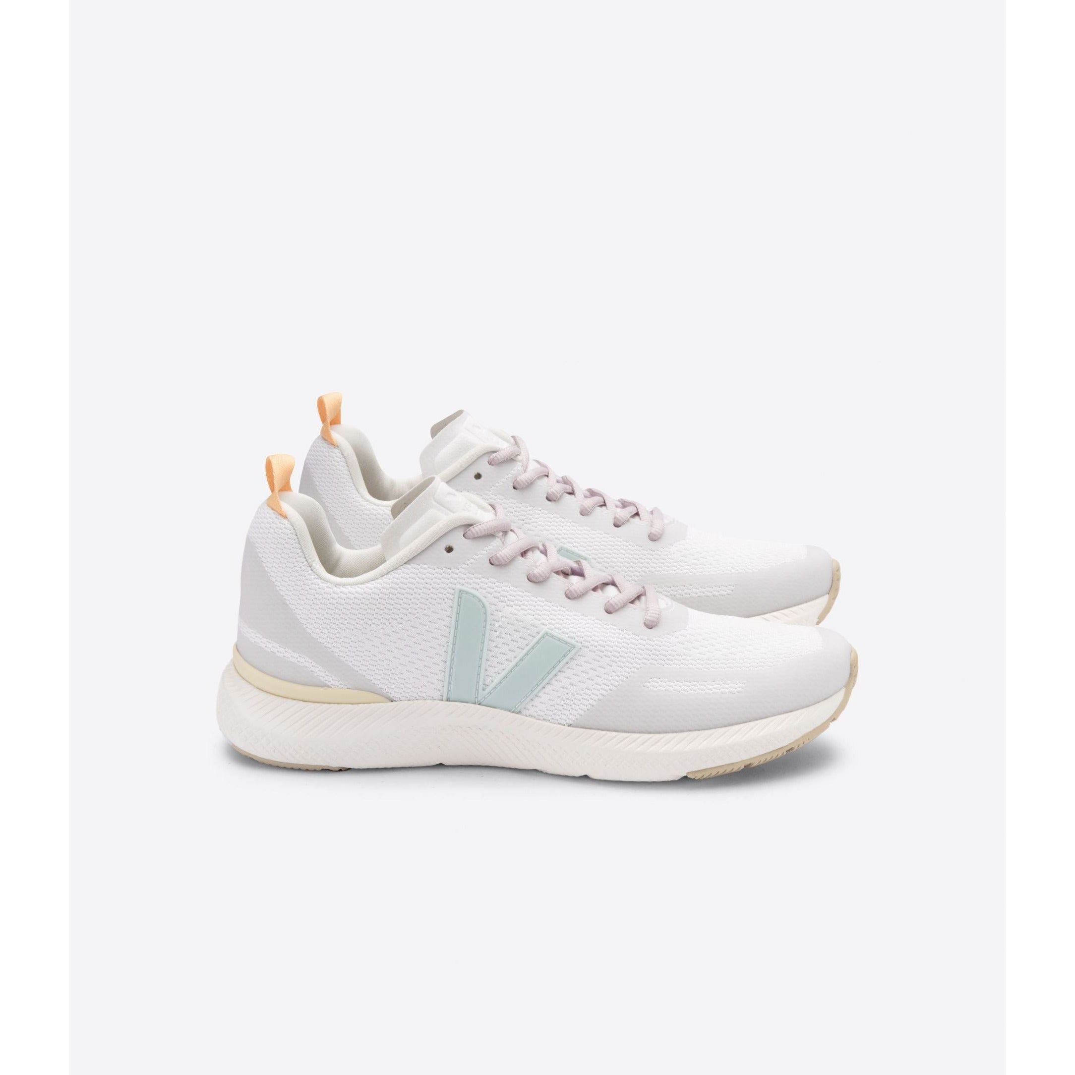 Veja Women's Impala Engineered Mesh Sneakers - White Eggshell Menthol Vegan Leather Shoes | Eco-Friendly Casual & Running Sneakers for Women | Perfect for Workouts, Travel & Everyday Wear