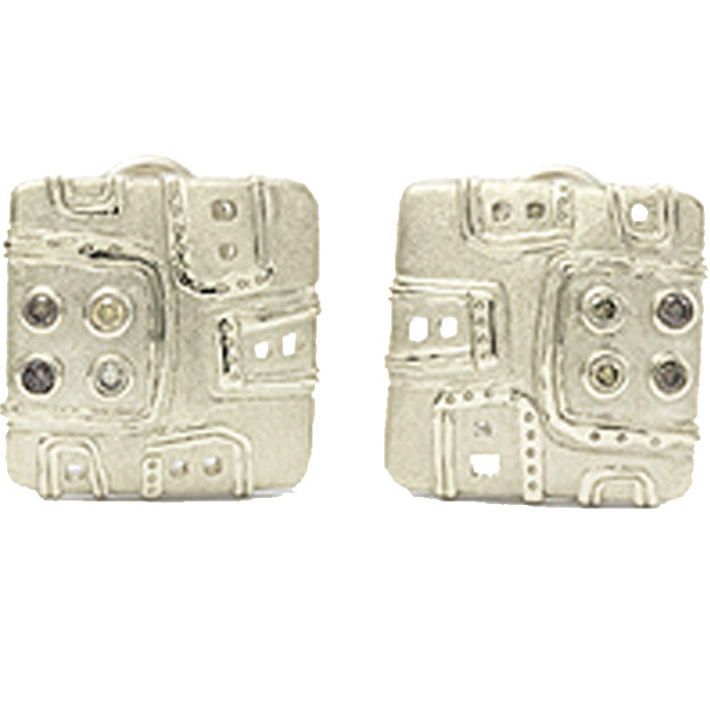 Alex Sepkus City Earrings E 127PDC - Elegant Sterling Silver Dangle Earrings for Women, Perfect for Parties, Weddings & Everyday Wear